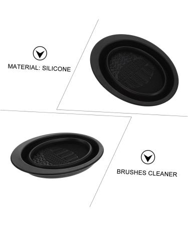 of makeup brush Makeup Tool Cleaner makeup cleaner pad makeup gadgets braces cleaner foundation brush cleaner pad brush scrubber holder cleaning box cosmetic Silica gel - Buy Online on GoSupps.com