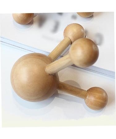 Wooden Roller Massager for Scalp & Body Pain Relief - Shiatsu Therapy & Foot Reflexology - Buy Online on GoSupps.com
