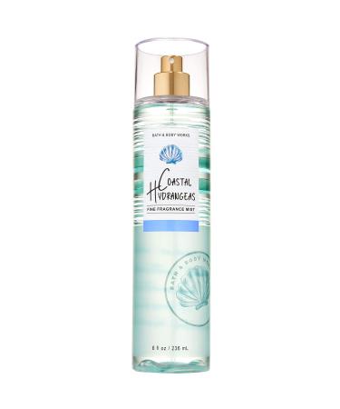 Bath and Body Works COASTAL HYDRANGEAS Fine Fragrance Mist 8 Fluid Ounce (2020 Limited Edition)
