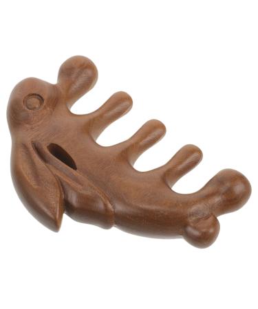 Minkissy Massagekamm hand massager body massage device scalp massager body massager Thai massager scalpshaber practical massage device Thai massage tool wood