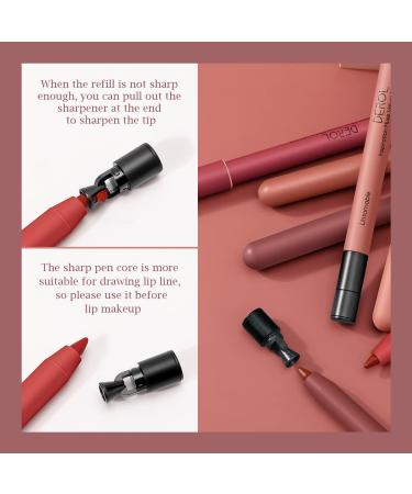 Kusslippe Matte Lip Liner Pen - Long Lasting Creamy Color Crayon (07 Darjeeling) - Buy Online on GoSupps.com