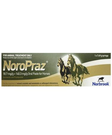 Noropraz Horse Wormer Equine Oral Paste 18.7 mg/g + 140.3 mg/g