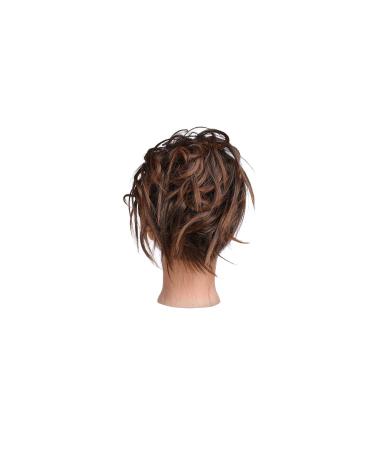 Buy Tousled Updo Messy Bun Hair Piece - Synthetic Wavy Bun Extensions & Scrunchies in Light Auburn to Brown for Instant Chignon & Ponytail - Perfect for Women! - Buy Online on GoSupps.com