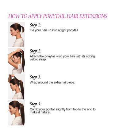 Medium Brown Pferdeschwanz Hair Extension Clip-In Ponytail Braid - 23 Real Hair Piece for Natural Look - Buy Online on GoSupps.com