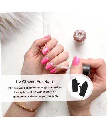 Ipetboom 4 Pairs Women's Sun Protection Gloves Gel Nail Lamp Uv Gloves Uv Gloves for Gel Manicures Uv Protection Gloves Manicure Uv Gloves for Manicure Anti-uv Nylon Accessories - Buy Online on GoSupps.com