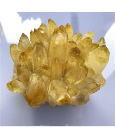 Natural Crystal Rough Stone Crafts Natural Yellow Ghost Phantom Quartz Crystal Cluster Specimen Home Decoration Office Living Room Crystal Decora (Size : 250-300g) - Buy Online on GoSupps.com