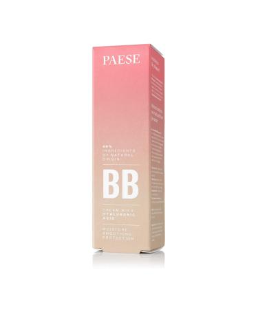 PAESE BB Cream with Hyaluronic Acid - Ivory 01N | Hydrating & Lightweight Foundation for All Skin Types - Buy Online on GoSupps.com