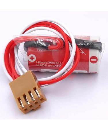 Buy 2-Pack ER17/33 PLC Battery with JAE 2.5mm Plug - Compatible with 3G2A9-BAT08 & C500-BAT08 | 1600mAh 3.6V | International Shipping - Buy Online on GoSupps.com