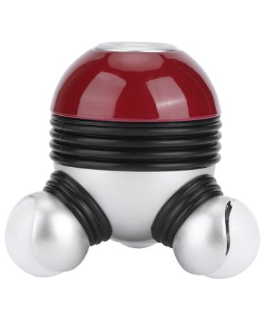03 Body massager practical vibration massage device one-button massage device for relieving neck pain Relief sore muscles at office (red) Red