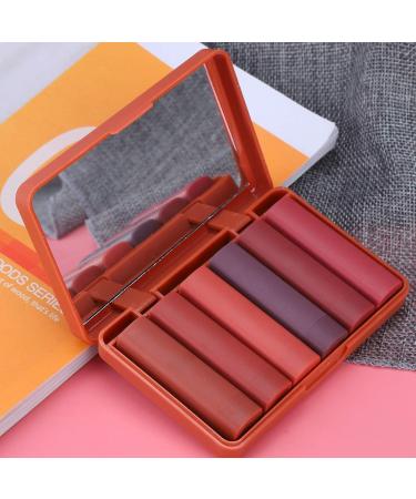 6 Color Set Matte Lipstick - Waterproof Nourishing Rose Scented Non-Stick Cup Moisturizing Lip Cosmetics - Buy Online on GoSupps.com