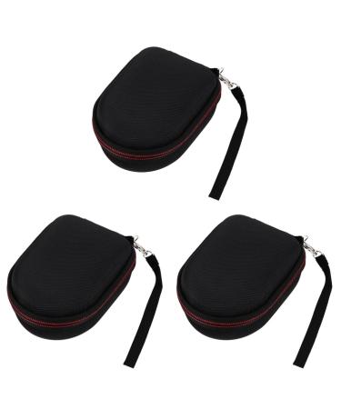 Frcolor 3 pieces of razor storage bags razor for men travel organizer bags men's razor to shave electrically hard travel carrier bag carrying bag bag