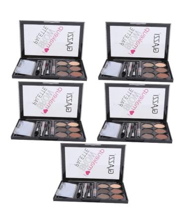 Didiseaon 5 Sets Eyebrow Powder Set Beauty Tools Eye Shadow Make up Palettes Abs Eyebrow Stickers Cosmetic