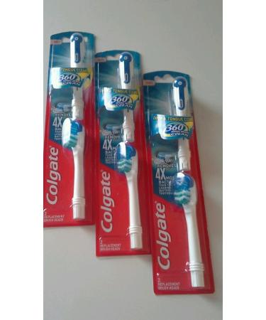 Colgate 360 Degree Whole Mouth Clean Full Head Soft Toothbrush Refill-2 ct (3 Pack)
