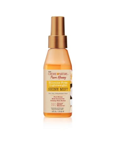 CREME OF NATURE Pure Honey Silicone-Free Lightweight Shine Mist for Dry Dehydrated Hair 4 Fl Oz (Pack of 1) - Buy Online on GoSupps.com