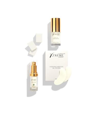 Xtreme Lashes Eye Treatments Kit - Safe for Lash Extensions | Serum Under Eye Gel Patches Cleanser & Sponges | Enhance Your Beauty Rituals - Buy Online on GoSupps.com