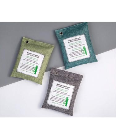 Buy Bamboo Coal Air Purification Bags - Activated Carbon Smell Absorbers & Moisture Removers (3 Pack 200g) for Home & Car | Eco-Friendly Fresheners - Buy Online on GoSupps.com