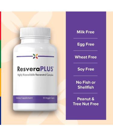 Stop Aging Now - Resveratrol Complex Supplement - with Berberine - 30 Vegetarian Capsules - Buy Online on GoSupps.com