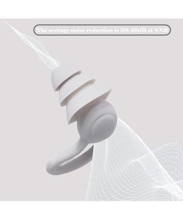 Sleep Ear Plugs Set - Noise Cancelling & Snoring Blockers Includes Eye Mask & Silicone Ear Plugs (2 Pairs Grey) for Ultimate Comfort - Buy Online on GoSupps.com