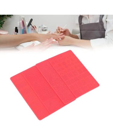 Nail Stamping Template Set - 4PCS 3D Relief Silicone Nail Art Tools for DIY & Salon Use - Perfect for UV Gel Nails - Buy Online on GoSupps.com