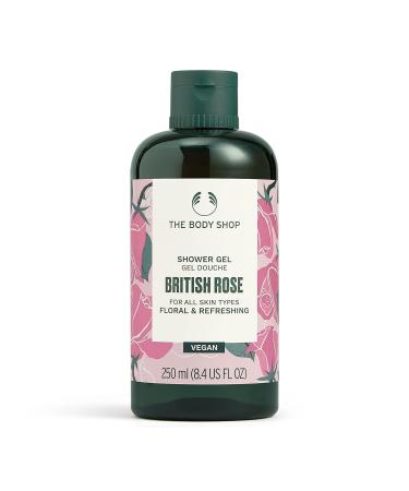 Th'e Body Shop Vegan British Rose Shower Gel 250 ML - For All Skin Types | Cleanse & Refresh