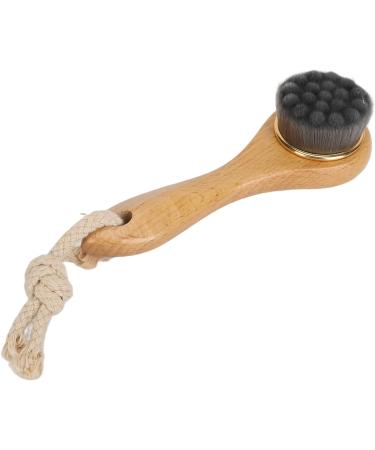 Manual Facial Cleansing Brush Manual Wooden Face Scrubber with Long Handle Ultra-Soft Deep Cleansing for Home - Buy Online on GoSupps.com