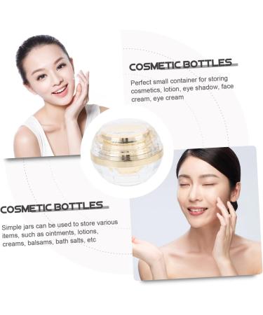 Cream Bottle Lotion Terrarium Lip Tint Lip Balm Shampoo Bottle Cream Sub Jar Mini Bead Jar Clear Container with Lid Mini Cream Black Travel Multipurpose Oil Seed Pp Inner Cover 7.1X6X6CM Golden - Buy Online on GoSupps.com