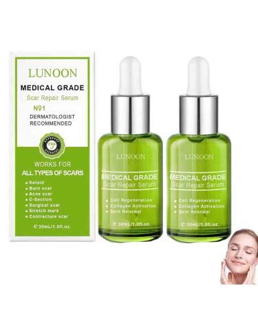 Goopgen Advanced Scar Repair Serum Goopgen Medical Grade Scar Repair Serum Nature Scar Treatment Serum Scar Treatment Serum for All Types of Scars (2PC)