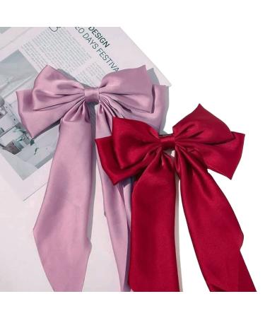 Elegant 40cm Large Pink Fabric Hair Clip Perfect Hair Accessories for Women & Girls Ideal for Thick & Thin Hair - Buy Online on GoSupps.com
