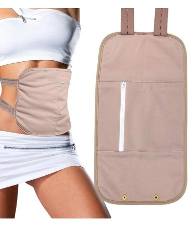 Castor Oil Pack Wrap Cloth Fabric Castor Oil Wrap - Less Mess Soft Ice/Heat Castor Oil Pack for Comfort Sleep & Stress Relief Sritob Khaki - Buy Online on GoSupps.com