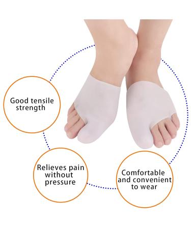 Niceneeded 2PC Silicon Gel Sock Pads Breathable Toe Protection for Ballet Dance Shoes Comfort Pillows for Large Toes - Buy Online on GoSupps.com