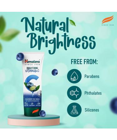 Himalayan Wellness Himalaya Brightening Vitamin C Blueberry Face Wash Brightening Facial Cleanser Remove Dull Skin 100 ml - Buy Online on GoSupps.com