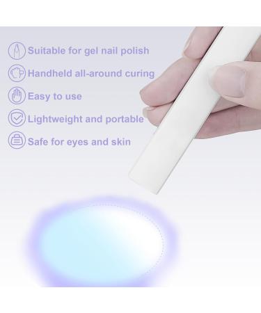 Mini UV Lamps for Gel Nails Protect Skin Gel LED Nail Lamp Rechargeable USB UV Light Flash Cure Nail Dryer Curing Gel Polishes Nail Glue Stickers Glitter Nail Art with Nail Art Pen Gift for Women - Buy Online on GoSupps.com