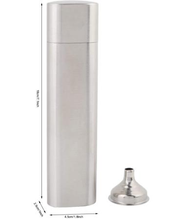 Cigar Holder 7.1 * 1.8 * 1in Stainless Steel Pocket 2-Tubes Hip Cigar Case Flask and Cigar Holder Humidor Groomsmen Gifts - Buy Online on GoSupps.com