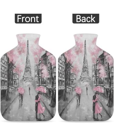 2L Hot Water Bottle | Pain Relief & Therapy | PVC Ice & Hot Water Bag | Eiffel Tower Design | Perfect for Cramps & Warmth | Parisian Romance - Buy Online on GoSupps.com