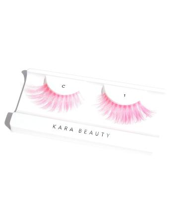 Kara Beauty Pink Fabulashes 3D Faux Mink Strip Lashes - Premium Synthetic Eyelashes for Stunning Looks - Buy Online on GoSupps.com