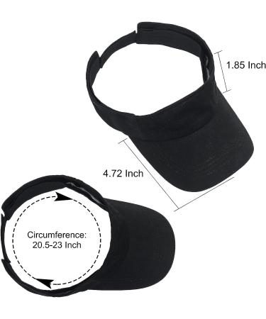 Andiceqy Sport Sun Visor Hats | Adjustable Cotton Baseball Cap | Dark Black - Buy Online on GoSupps.com