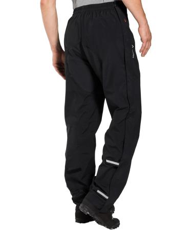 VAUDE Men's Yaras Rain Zip Pants III - XXL Black | Waterproof Lightweight & Sustainable Travel Gear - Buy Online on GoSupps.com