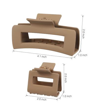 16 Pack Large & Small Hair Claw Clips for Women - Rectangle Hair Barrettes for Thick & Thin Hair - Buy Online on GoSupps.com