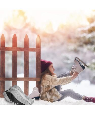 Besportble Kids Ice Skate Bag | Adjustable Shoulder Strap | Roller Skate Inline Skating Shoes Storage | Blue Black - Buy Online on GoSupps.com