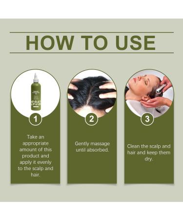 QPJUVC Hair Growth Oil 100 pure coldpressed serum with rosemary and coconut oil scalp treatment for thicker stronger hair nourishing essence for dry damaged hair 3 - Buy Online on GoSupps.com