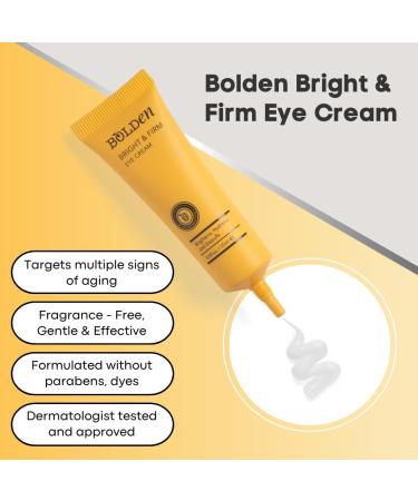 BOLDEN Advanced Eye Care Bundle: Bright and Firm Eye Cream + Awake Under Eye Patch - Buy Online on GoSupps.com