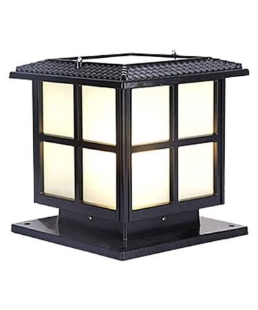 Courtyard Light Courtyard Garden Outdoor Column Light Courtyard Lamp Fence Column Head Lamp Outdoor Waterproof Villa Courtyard Wall Square Solar Gate Column Lamp Solar Fence Light