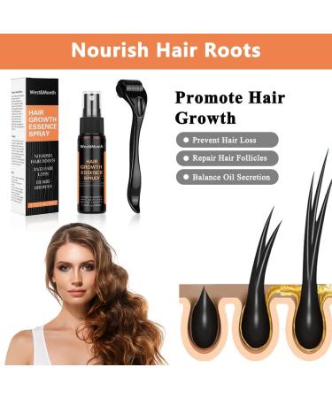 LOPHE Hair Growth Spray Derma Roller and Hair Growth Serum Kit for Hair Anti Loss Thickening Regrowth Hair Growth Oil Spray Stimulate Beard and Hair Growth Hair Thickening Products for Men Women - Buy Online on GoSupps.com
