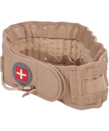 Buy 360 Inflatable Lumbar Support Girdle - Khaki Back Decompression Belt for Lower Back Pain Relief - Buy Online on GoSupps.com
