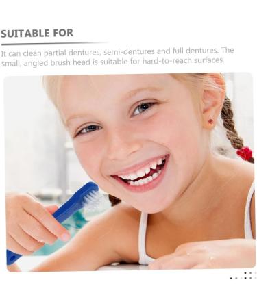 Clispeed Double-Headed Toothbrush for Prostheses - 6 Pack | Ideal for Dentures & Partial Dentures - Buy Online on GoSupps.com