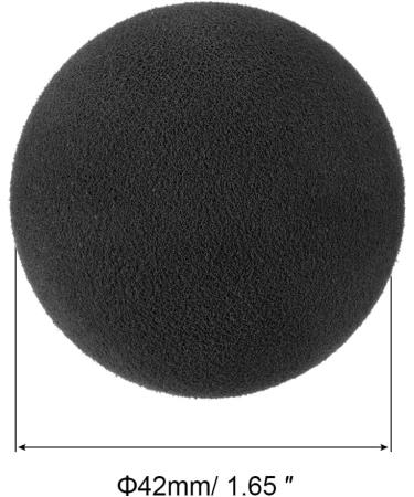 Indoor Golf Foam Balls Pack - Sponge Practice Balls for Swing Training - Black - Buy Online on GoSupps.com