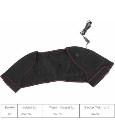 Electrically Heated Scarf & Massage Shoulder Wrap - 3 Modes Smoke-Free Comfort Perfect for Shoulder Pain Relief (2XL) - Buy Online on GoSupps.com