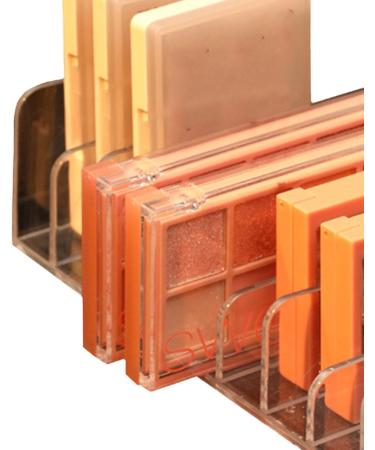 Eyeshadow Palette Organizer - Clear Divided Makeup Storage Rack for Dressing Table - Buy Online on GoSupps.com