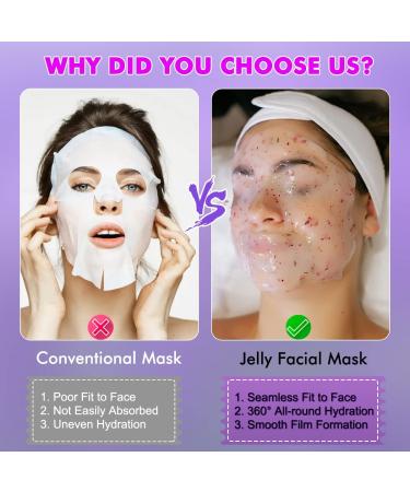 Poztl Gel Mask Powder - Soothing Lavender Face Mask for DIY Spa Treatments | Hydrating Peel-Off Hydro Jelly - 23 fl oz - Buy Online on GoSupps.com