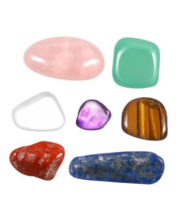 Chakra Stones Soothing Stones Gemstones Stones for Meditation Worry Stones Palm Stones and Crystals Thumb Stones Chakra Healing Crystals Meditation Stones